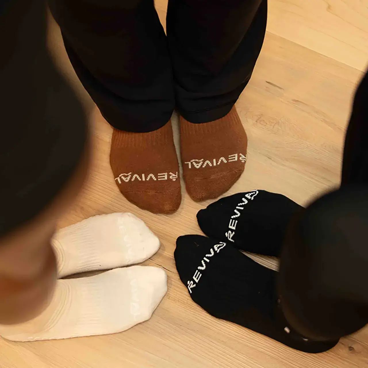 Premium non-slip Pilates grip socks, black studio footwear for stability